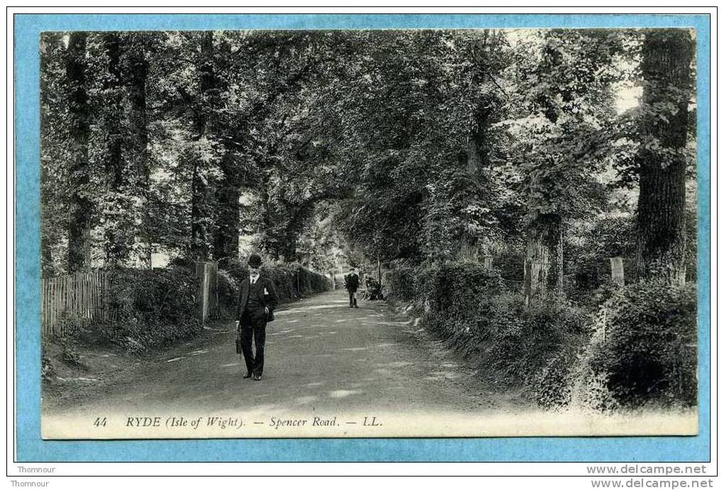 RYDE  -  Spencer  Road   -  1921  -  BELLE CARTE ANIMEE  - - Autres & Non Classés