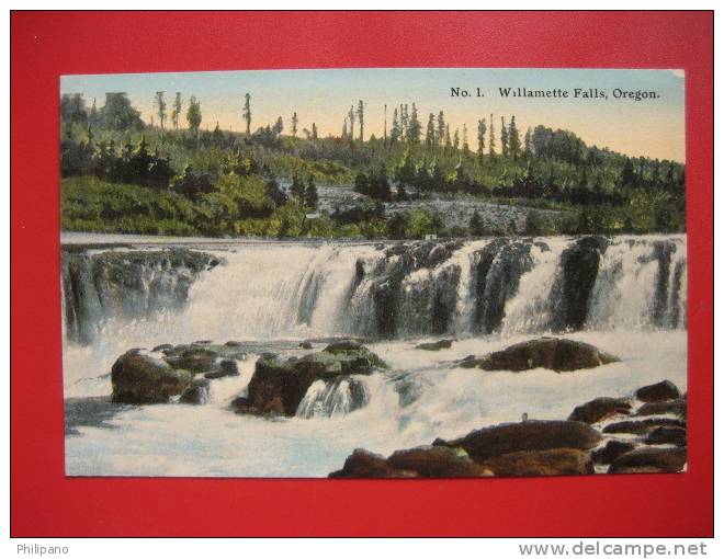 Oregon > Willamette Falls    Ca 1910    ---  =   = ==ref 280 - Autres & Non Classés