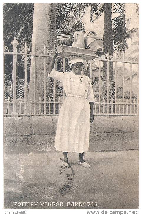 POTTERY VENDOR BARBADOS - RARE !! - Barbados