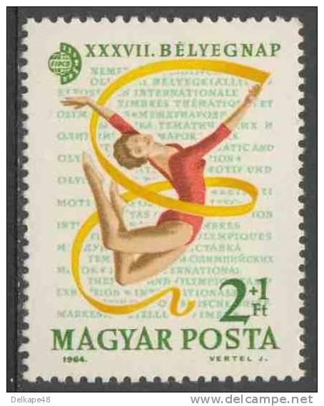 Hungary Ungarn 1964 Mi 2055 A ** Rhythmic Gymnastics - Ribbon / Ruban - IMEX 1964; FIPCO Congress - Gymnastiek