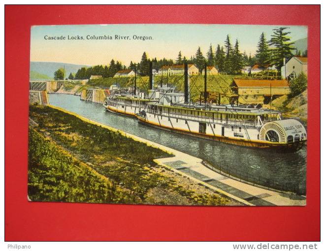 Oregon > Cascade Locks Columbia River  Ca 1910    ---  =   = ==ref 281 - Other & Unclassified