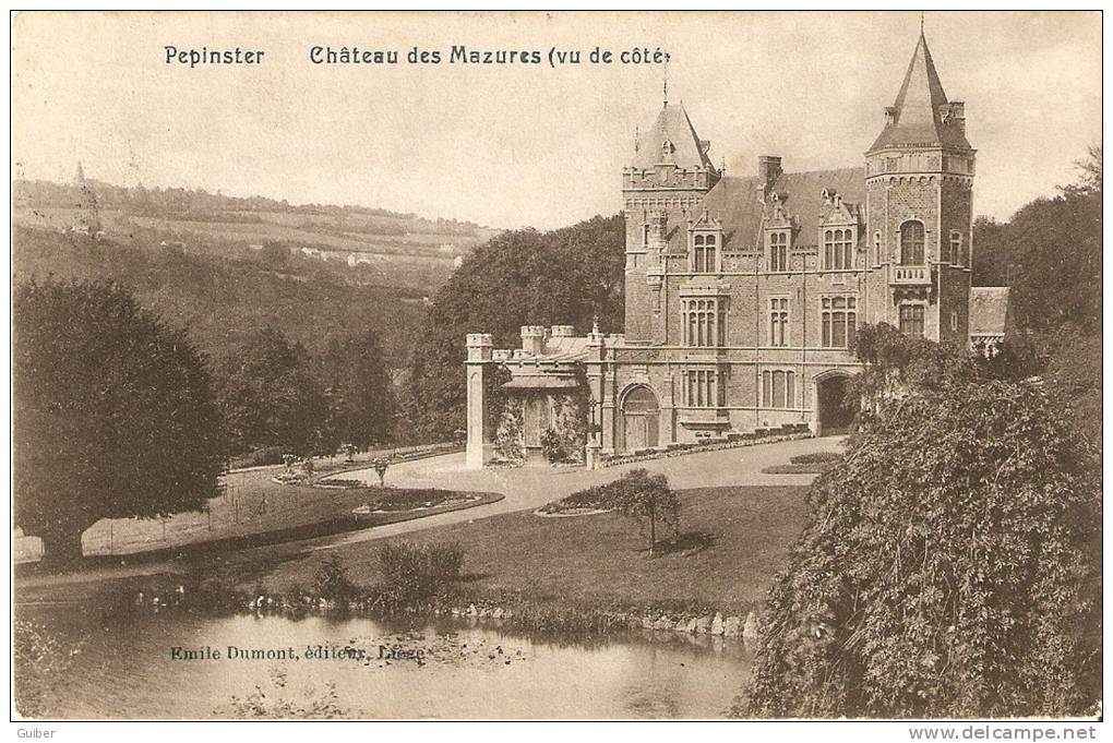 Pepinster Chateau Des Mazures (vu De Cote)edit. Emile Dumont - Pepinster