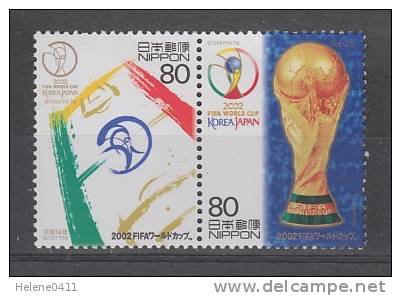 PAIRE NEUVE DU JAPON - COUPE DU MONDE DE FOOTBALL 2002 EN COREE DU SUD ET AU JAPON N° Y&T 3220/3221 - 2002 – Corée Du Sud / Japon