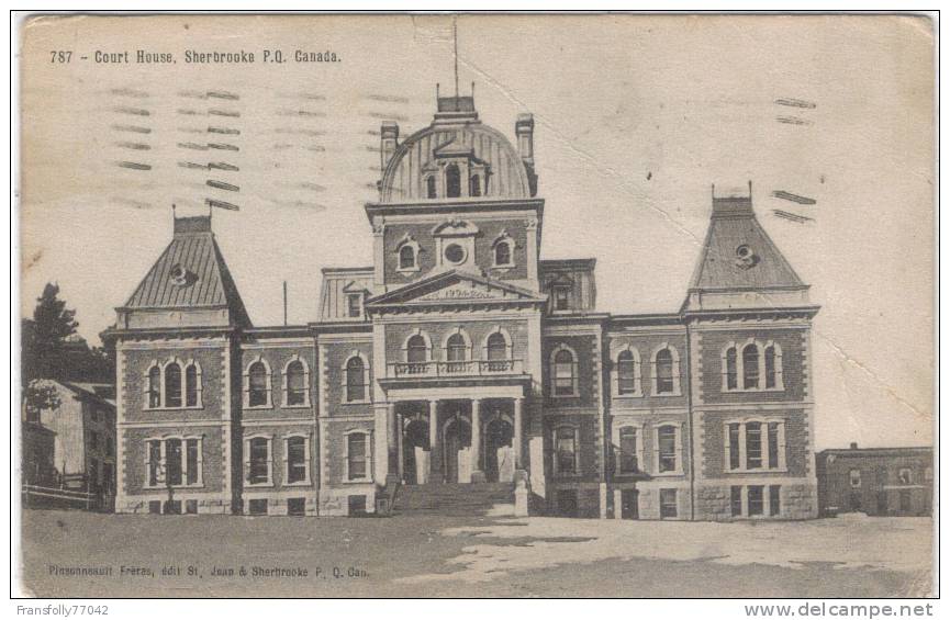 CANADA - QUEBEC - SHERBROOKE - COURT HOUSE - 1909 - Sherbrooke