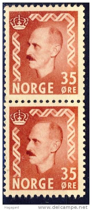 Norway 1956. King Haakon. Michel 398. Pair. MNH(**) - Nuovi