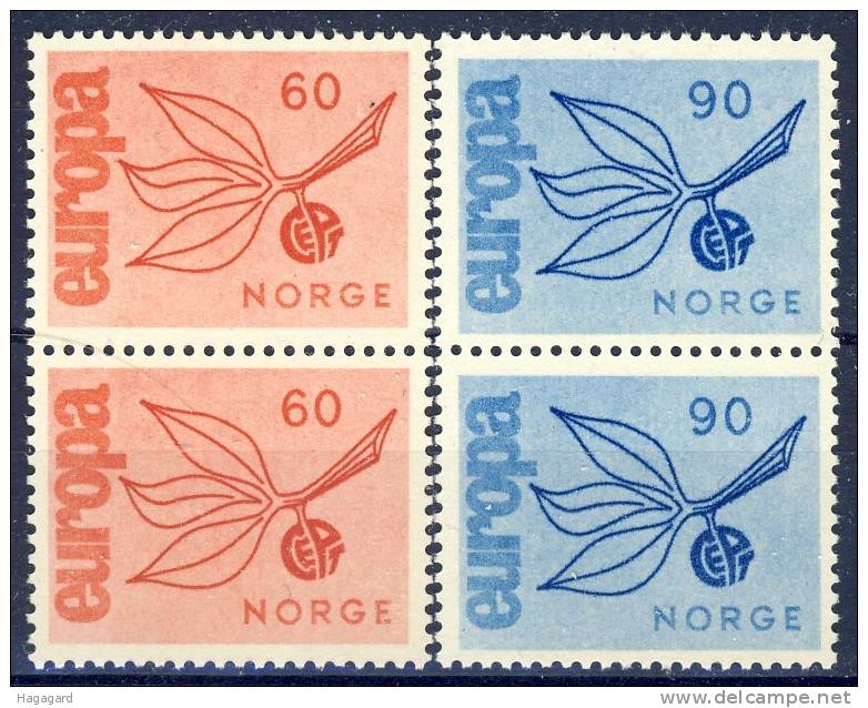 Norway 1965. EUROPE/CEPT. Michel 532-33 X2. MNH(**) - Nuevos