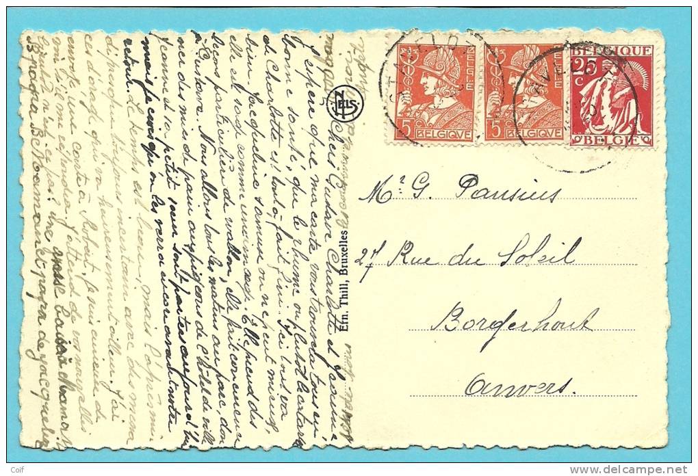 336+339 Op  Kaart   Met Stempel STAVELOT - 1932 Ceres And Mercurius