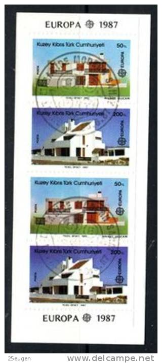 TURKISH CYPRUS 1987 EUROPA CEPT BOOKLET USED - 1987