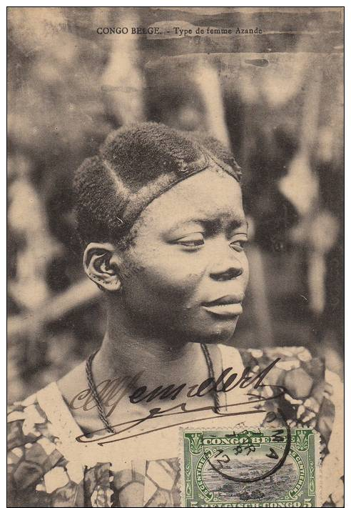 FEMME AZANDE - Congo Belge