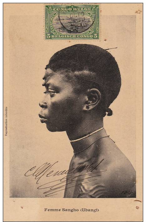 FEMME SANGHO - Congo Belge