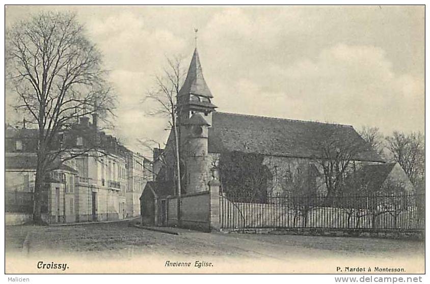 Yvelines - Ref B 188- Croissy - Ancienne Eglise   - Carte Bon Etat - - Croissy-sur-Seine