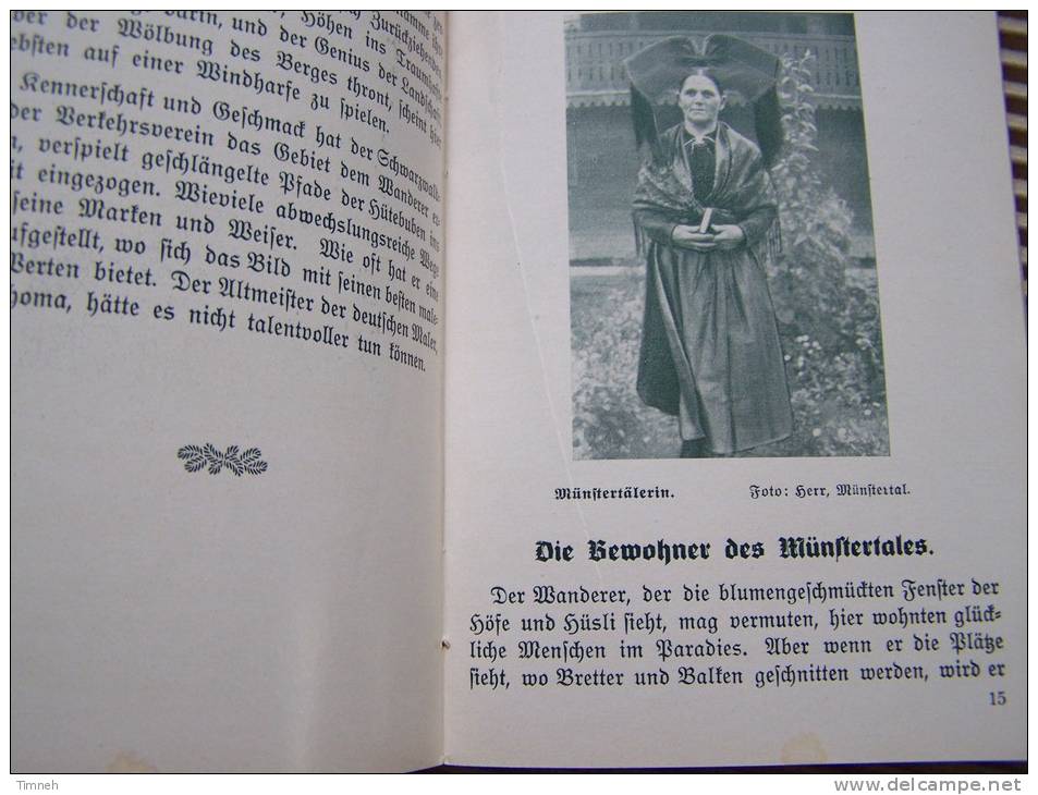 Brochure Ancienne-Büchlein-FÜHRER DURCH DAS MÜNSTERTAL Und BELCHENGEBIET - VERKEHRFEREIN - - Baden-Wurtemberg
