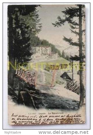 Postcards(2)- Switzerland -Chateau De Blonay -The Sanatorium,Leysin -one Posted 1910 (3066) - Leysin