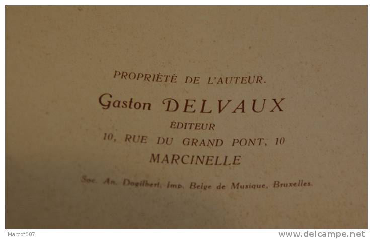 MARCINELLE COUILLET PARTITION DE MUSIQUE  - "ELEVONS NOS COEURS" SURSUM CORDE - 4pages - Partitions Musicales Anciennes