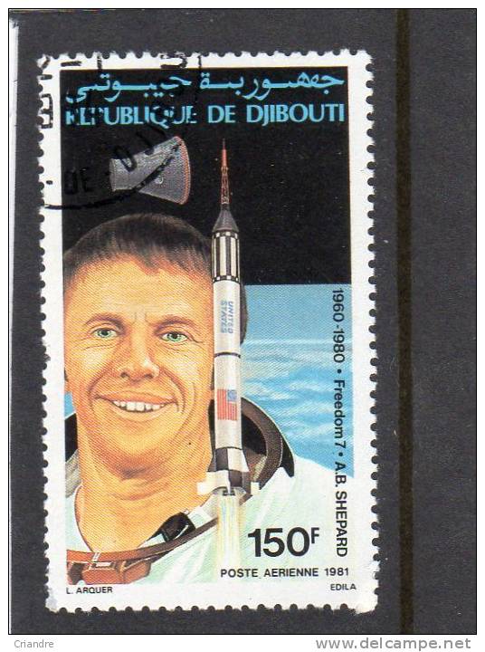 Djibouti PA N°150,152 " Conquêtes Spatiales:portraits De Cosmonautes." Oblitérés - USA