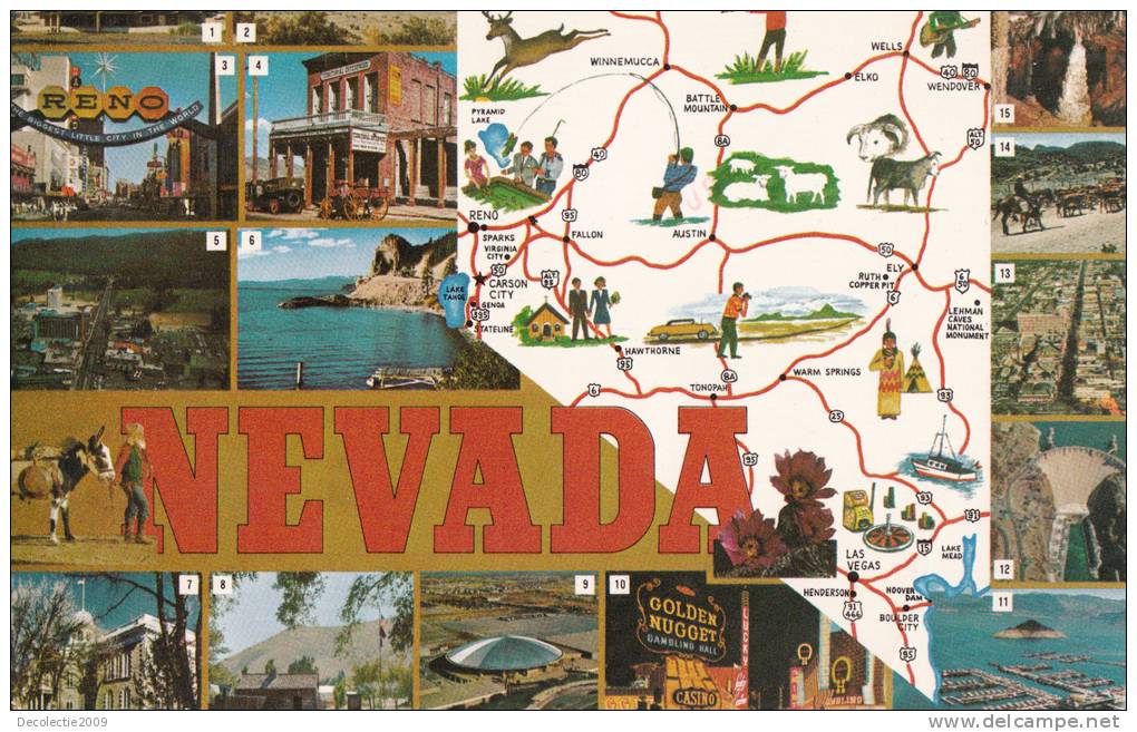 B32346 Nevada The Silver State Reno Used Perfect Shape - Reno
