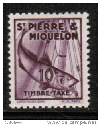 ST.PIERRE & MIQUELON   Scott # J 33*  VF MINT LH - Impuestos