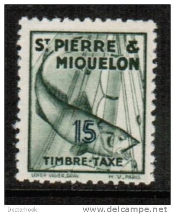 ST.PIERRE & MIQUELON   Scott # J 34*  VF MINT LH - Strafport