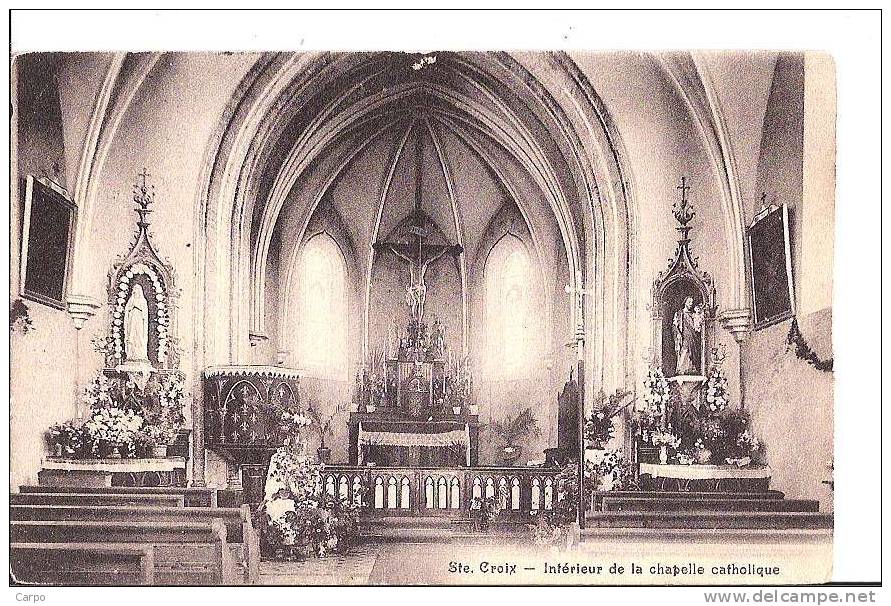 Sainte Croix - Intérieur De La Chapelle Catholique.( Canton De Vaud). - Sainte-Croix 