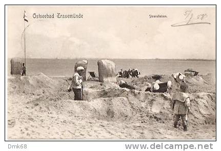 AK - GERMANY - OSTSEEBAD TRAVEMUNDE - STRANDLEBEN - 1908 - Luebeck-Travemuende