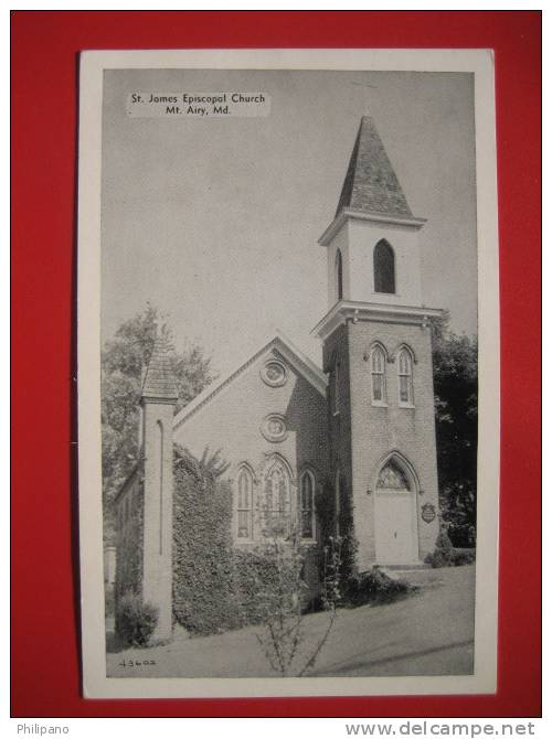 - Maryland--  Mt. Airy---- St James Espiscopal Church  Vintage Wb      ----------  =========  Ref 283 - Sonstige & Ohne Zuordnung