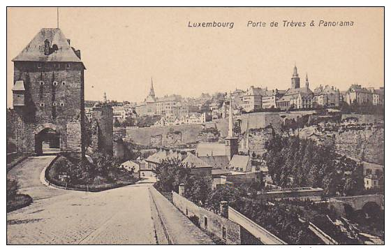 Porte De Treves & Panorama, Luxembourg, 1900-1910s - Autres & Non Classés