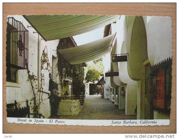 Santa Barbara     El Paseo Street In Spain - Santa Barbara