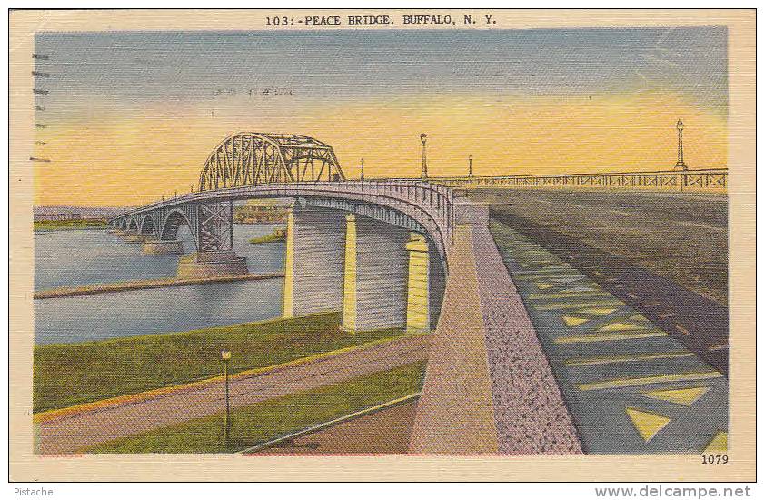 Buffalo - New York - Peace Bridge - Pont - Stamp & Postmark 1946 - 2 Scans - Buffalo