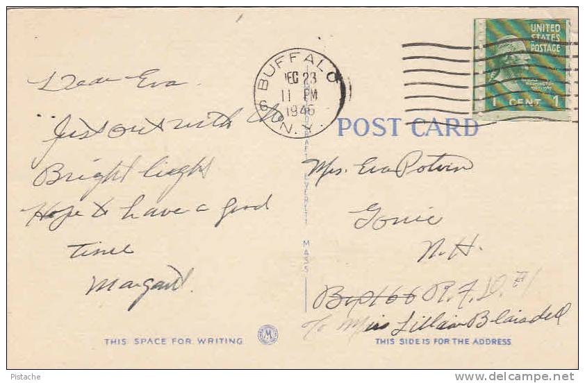 Buffalo - New York - Peace Bridge - Pont - Stamp & Postmark 1946 - 2 Scans - Buffalo