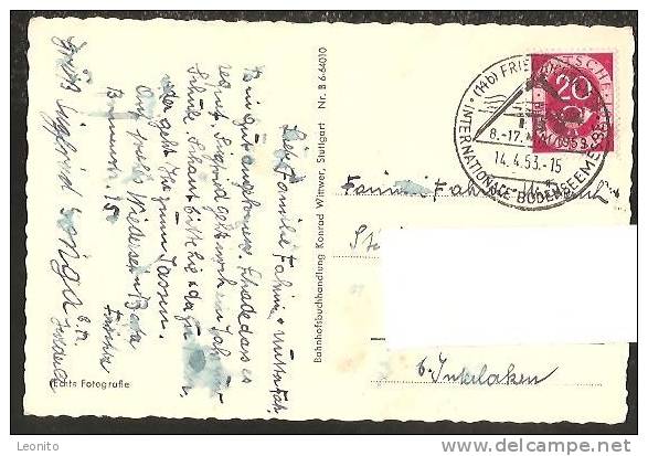 Internationale Bodenseemesse Friedrichshafen Am Bodensee Stempel !! 1953 - Friedrichshafen