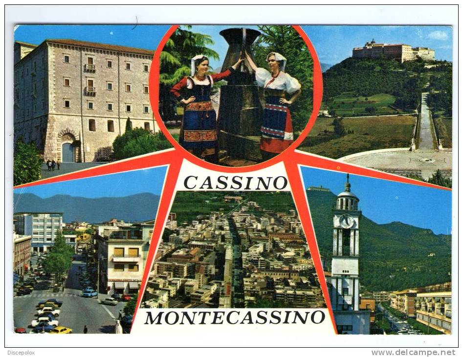 E333 Cassino (Frosinone) - Montecassino - Multipla / Non Viaggiata - Altri & Non Classificati