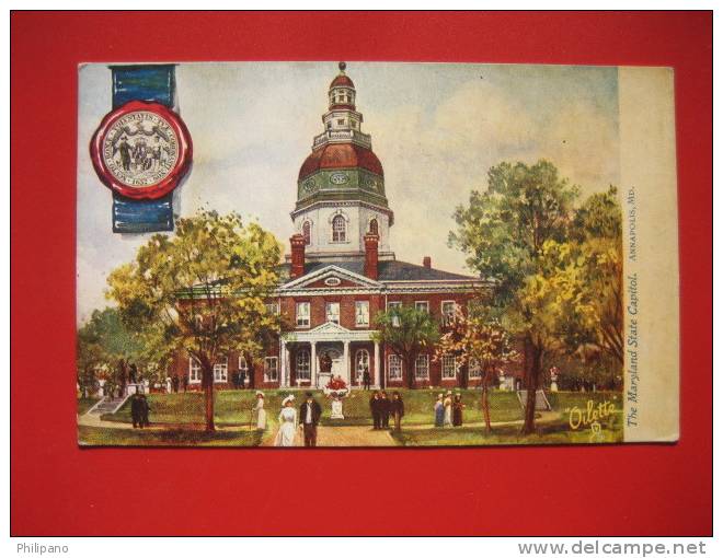 - Maryland > Annapolis  State Capitol  Made By Tucks   --- ======  ---ref 285 - Annapolis