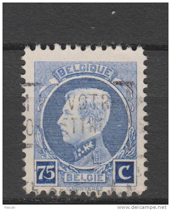 COB 213A Oblitéré Dentelé 11 1/2 X 12 1/2 - 1921-1925 Petit Montenez