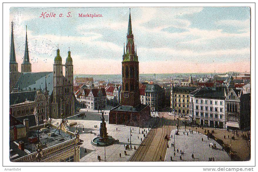 RAR Halle A. S. - Marktplatz 1910 ! - Halle (Saale)