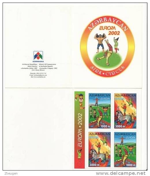 AZERBAIJAN 2002 EUROPA CEPT  BOOKLET MNH - 2002