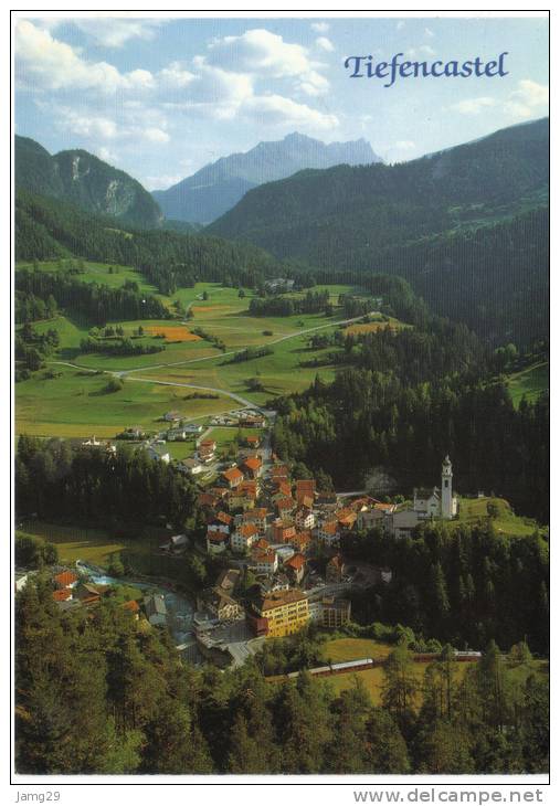 Zwitserland/Schweiz/Suisse, Tiefencastel, An Der Julier-Route Mit Piz Arblatsch, 1993 - Tiefencastel