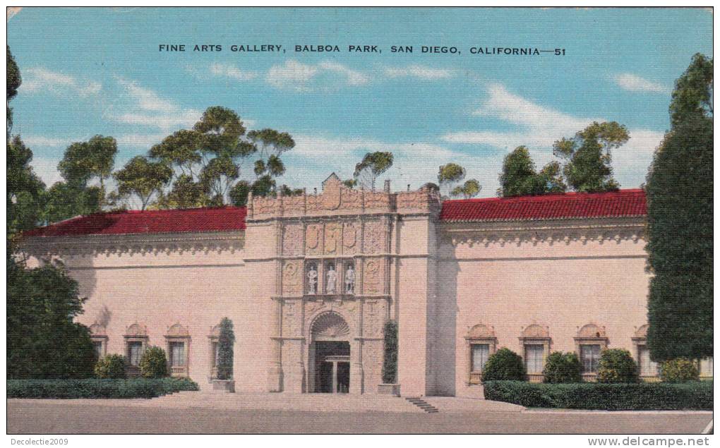 B32408 Fine Arts Gallery Balboa Park San Diego Used Good Shape - San Diego