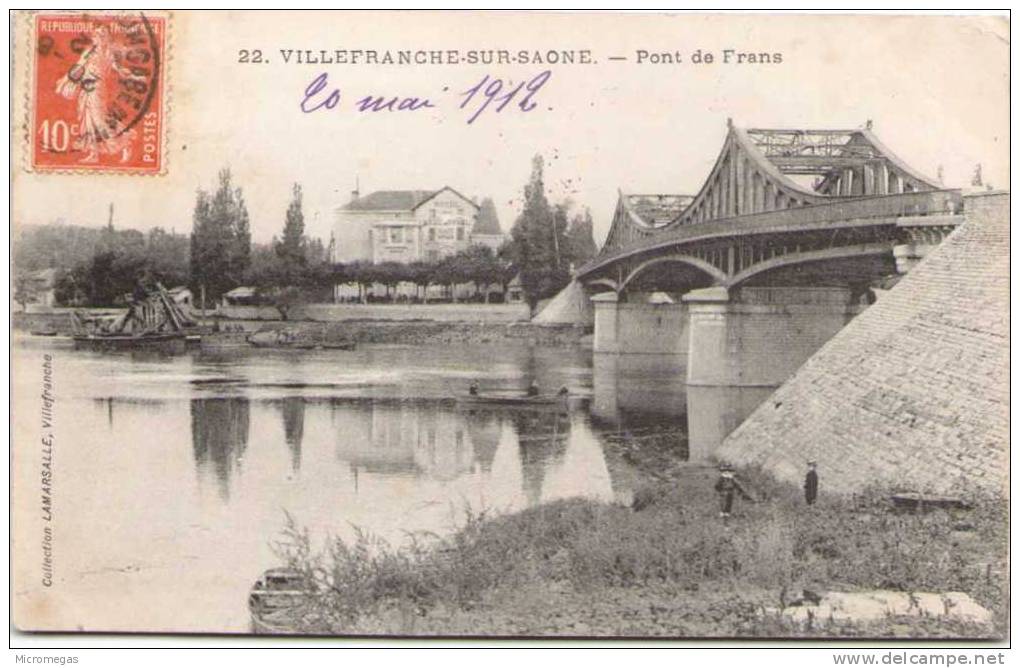 VILLEFRANCHE-sur-SAÔNE - Pont De Frans - Villefranche-sur-Saone