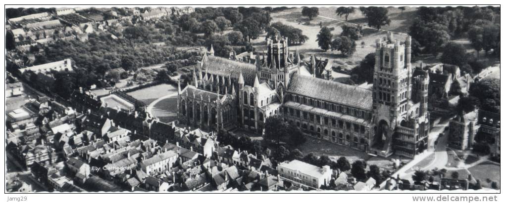 U.K., Ely, Cathedral, Ca. 1960, Photo 23 X 8,5 Cm. - Ely