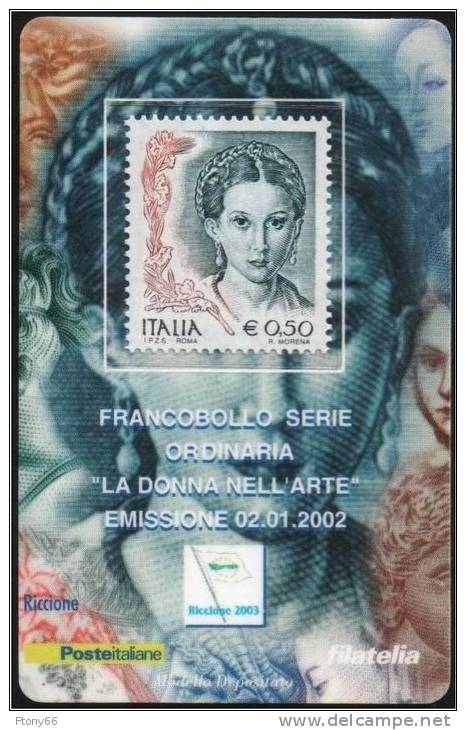 CG 2003 Tessera Filatelica Manifestazione Riccione 2003 - Philatelic Cards