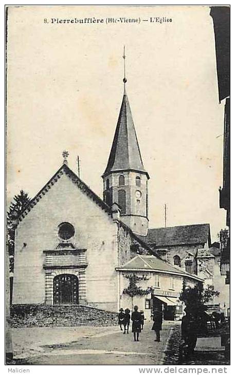 Haute Vienne - Ref A249- Pierrebuffiere - L Eglise - Carte Bon Etat - - Pierre Buffiere