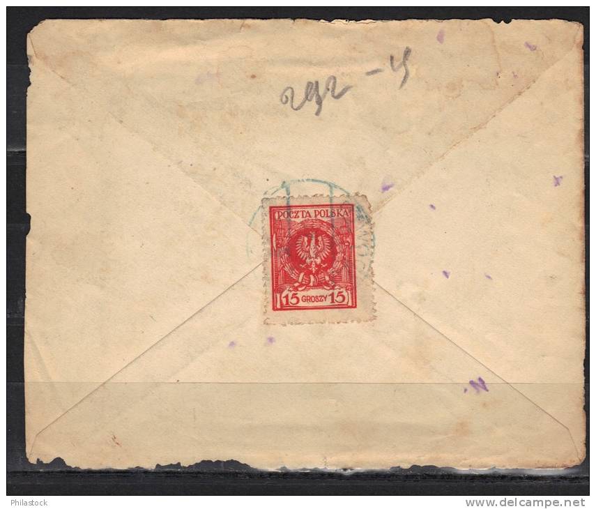 POLOGNE Usages Courants 1925 Sur Lettre Entiére - Briefe U. Dokumente