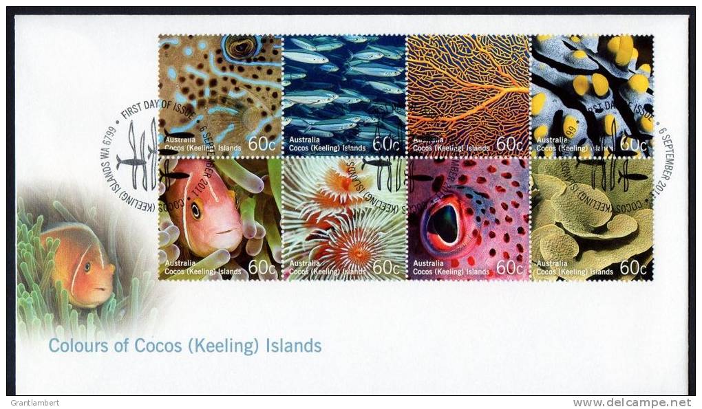 Cocos Islands 2011 Colours Of Cocos FDC 1 - Cocos (Keeling) Islands