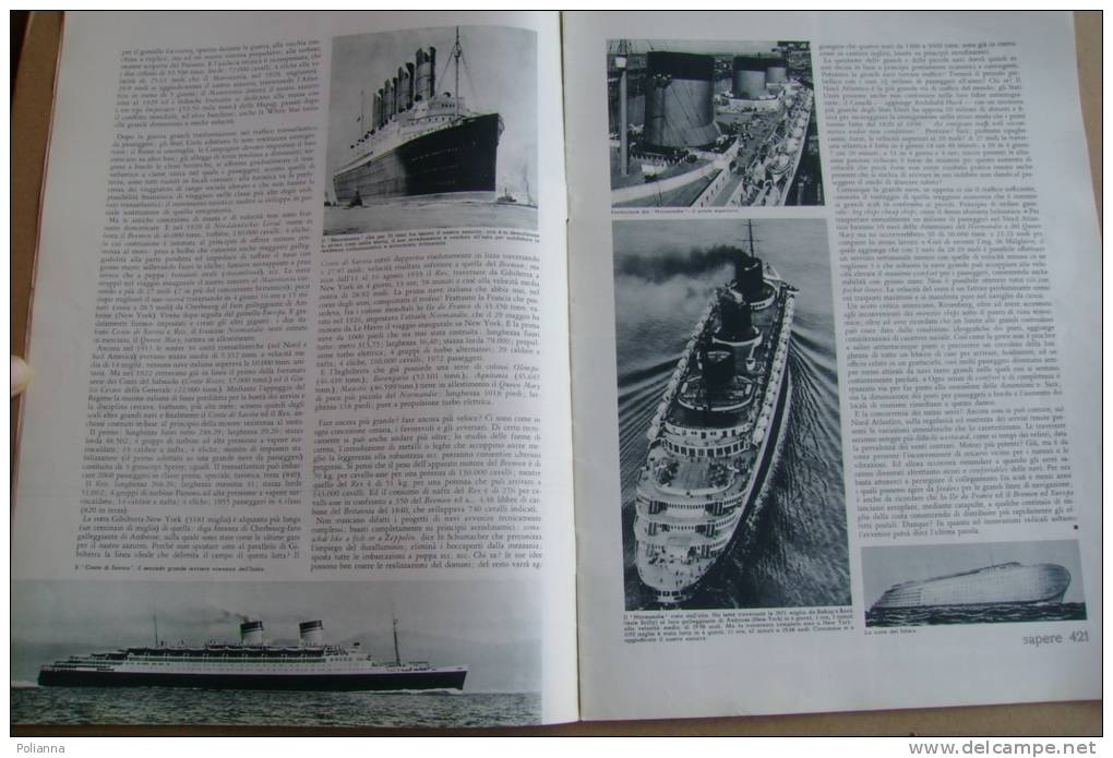 PAT/61 SAPERE N.11 Hoepli 1935/NAVI MARINA ITALIANA/IX Congresso Per Modelli Volanti A Koktebel (Crimea) - Wetenschappelijke Teksten