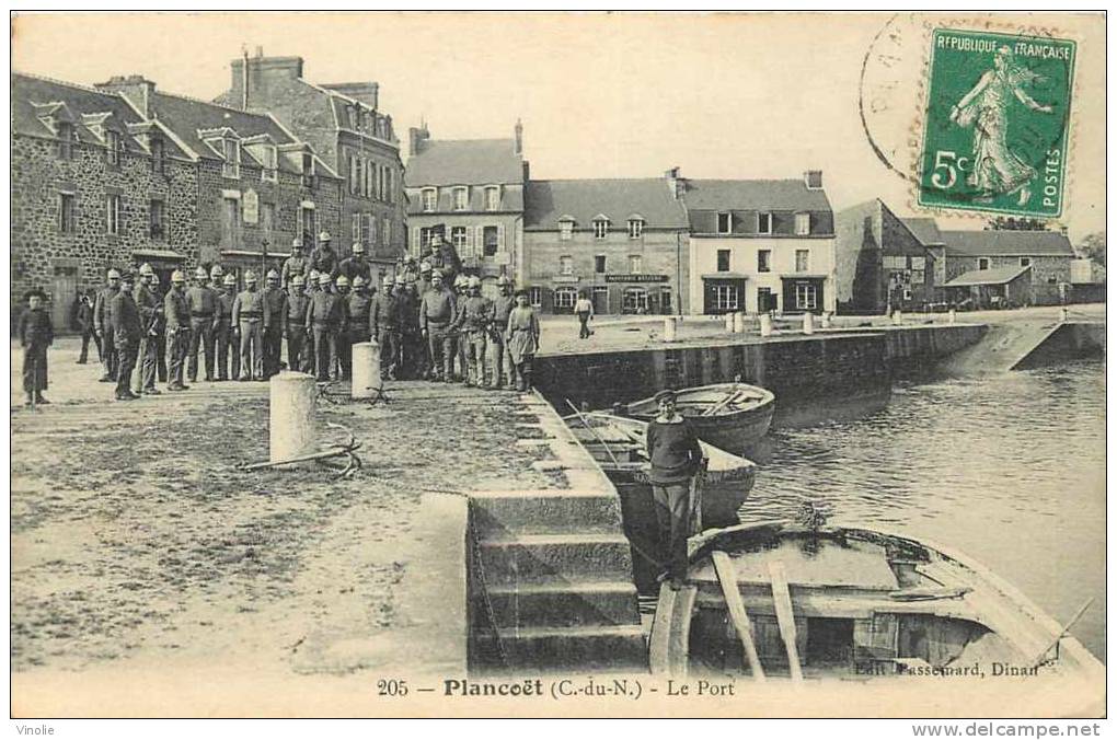 Côtes-d´Armor -réf 22-04 : Plancoët  : Le Port ( Avec Pompiers) - Plancoët