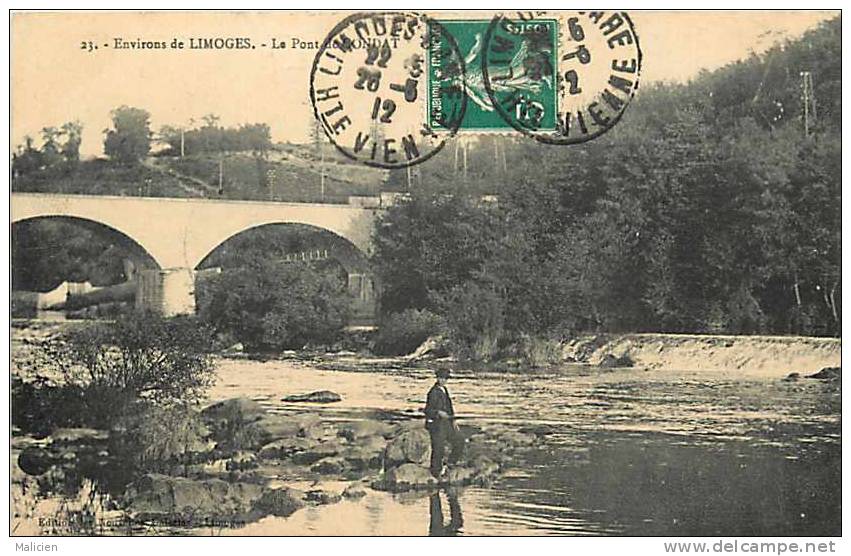 Haute Vienne - Ref A59- Environs De Limoges - Le Pont De Condat  - Carte Bon Etat - - Condat Sur Vienne