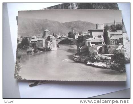 Joego Slavië Jugoslavija Bosnië Herzegovina Mostar With Bridge - Bosnië En Herzegovina