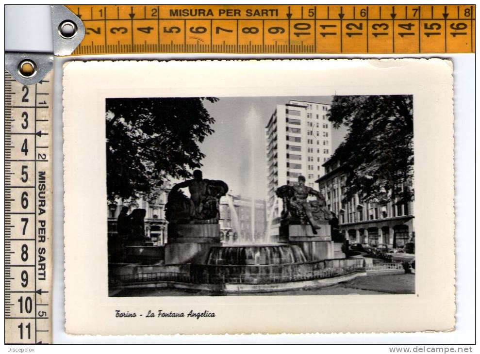 E354 Torino - La Fontana Angelica / Viaggiata 1952 - Other Monuments & Buildings