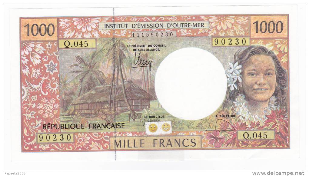 Polynésie Française / Tahiti - 1000 FCFP / Q.045 / 2011 / Signatures Barroux-Noyer-Besse - Neuf / Jamais Circulé - Frans Pacific Gebieden (1992-...)