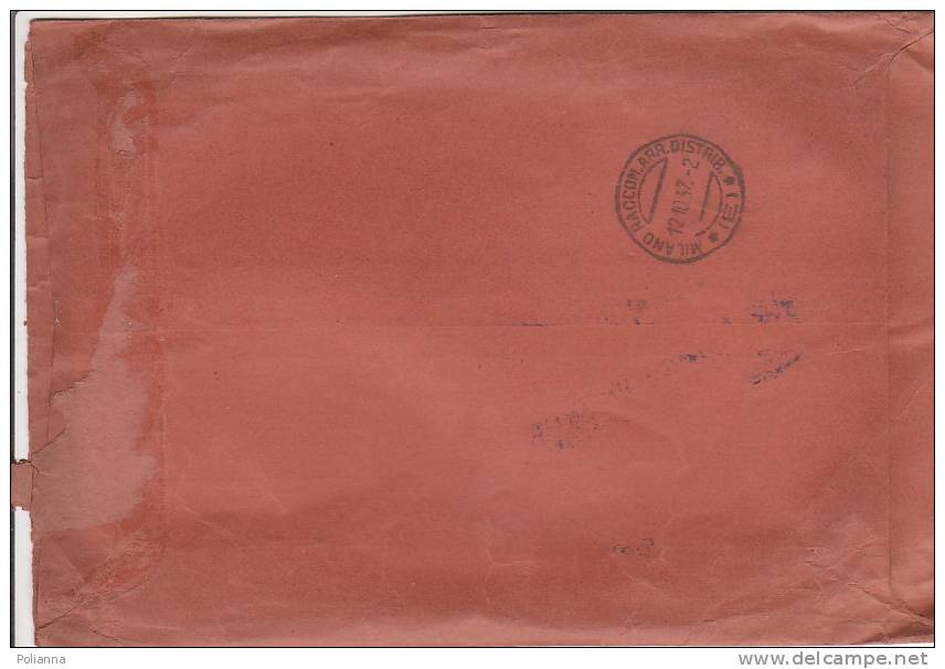 A1235 - Affrancatura Multipla Hindemburg Su Raccomandata VG MONACO-MILANO 12/10/1937 - Briefe U. Dokumente